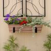 Small Copper Flower Box- Wall Brackets