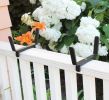 Small Blue Flower Box- 2x4 Railing Brackets