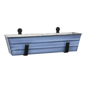 Small Blue Flower Box- Wall Brackets