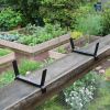 Small White Flower Box- 2x6 Railing Brackets