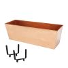 Copper Flower Box Bracket Kit for 2x4 Railing