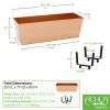 Copper Flower Box Bracket Kit for 2x4 Railing