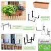 Copper Flower Box Bracket Kit for 2x4 Railing