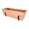 Medium Copper Flower Box- 2x6 Railing Brackets