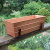 Medium Copper Flower Box- 2x6 Railing Brackets