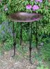 24" Classic Copper Birdbath- Phoebe Stand