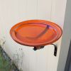 12" Mandarin Crackle Birdbath- Wall Mount Bracket