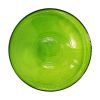 14" Crackle Glass Bowl - Fern Green