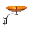 14" Mandarin Crackle Birdbath- Rail Mount Bracket