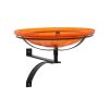 14" Mandarin Crackle Birdbath- Wall Mount Bracket