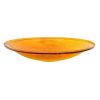 14" Crackle Glass Bowl - Mandarin