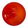 14" Red Crackle Birdbath- Short Stand II