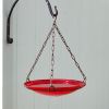 14" Red Hanging Birdbath