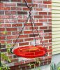 14" Red Hanging Birdbath