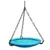 14" Teal Hanging Birdbath