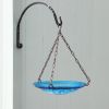 14" Teal Hanging Birdbath