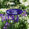 14" Cobalt Blue Bowl, Cradle and Stake