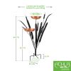 Double Cattail Birdbath