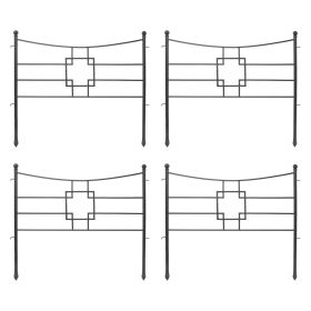 Square-on-Squares Fence Section, Pack of 4