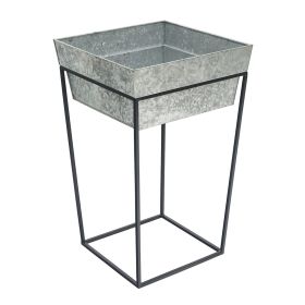 Tall Arne Stand with Deep Galvanized Tray