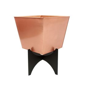 Zaha II Planter- Copper Plated Flower Box