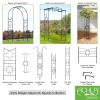 Square-on-Squares 96" Slim Trellis