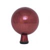 6" Plum Crackle Glass Gazing Globe with Stand