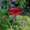 12" Red Bowl, Cradle & Stake