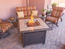 AZ Patio Heaters Square File Top Fire Pit