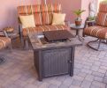 AZ Patio Heaters Square Slate Fire Pit