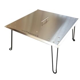 Heat Warden Fire Pit Heat Deflector in Stainless Steel