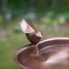 Heart Shaped Birdbath-Over Rail Bracket