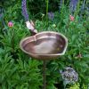 Heart Shaped Birdbath- Stake