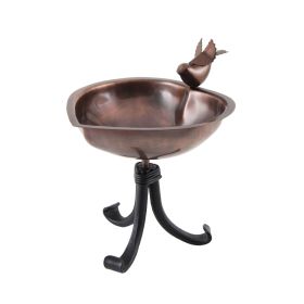 Heart Shaped Birdbath- Tripod Stand