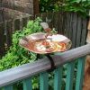 Hummingbird Birdbath- Over Rail Bracket