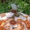 Hummingbird Birdbath- Stake