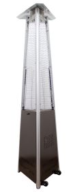 AZ Patio Heaters Commercial Glass Tube Patio Heater in Hammered Bronze