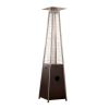 AZ Patio Heaters Glass Tube Patio Heater in Hammered Bronze