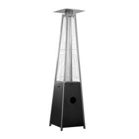 AZ Patio Heaters Glass Tube Patio Heater in Black