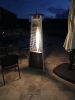 AZ Patio Heaters Compact Glass Tube Heater in Hammered Bronze