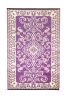 Tracery Floor Mat, 4 x 6-Feet, Violet