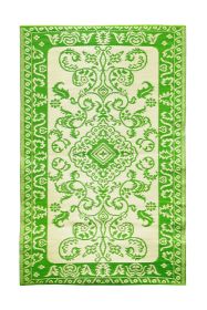 Tracery Floor Mat, 4 x 6-Feet, Lime