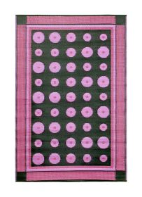 Dots Floor Mat, 4x6-ft, Berry