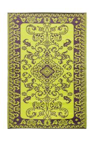 Classic Duotone Floor Mat, 4 x 6-ft, Aubergine