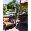 AZ Patio Heaters Outdoor Natural Gas Patio Heater in Hammered Bronze