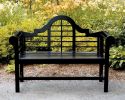 4' Black Lutyens Bench