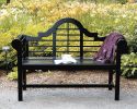 4' Black Lutyens Bench