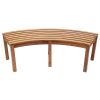 Curved Backless Bench