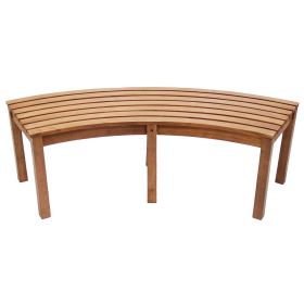 Curved Backless Bench