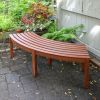 Curved Backless Bench